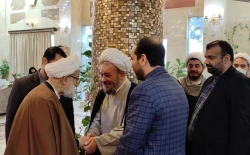 دیدار مسئول دفتر نمایندگی بعثه در کربلای معلی با آیت‌الله امامی کاشانی 2
