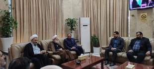دیدار مسئول دفتر نمایندگی بعثه در کربلای معلی با آیت‌الله امامی کاشانی 4