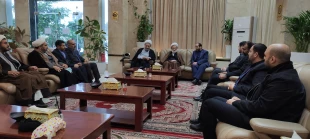 دیدار مسئول دفتر نمایندگی بعثه در کربلای معلی با آیت‌الله امامی کاشانی 6