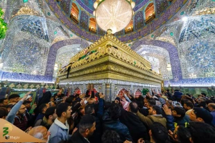 صحن مطهر علوی در نجف اشرف میزبان عزاداران شهادت حضرت فاطمه (س) 2