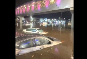 جاری شدن سیل در جده
