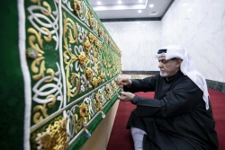 آماده‌سازی روکش ضریح مطهر حضرت ابوالفضل العباس (علیه‌السلام) 2