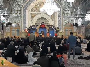نماینده ولی فقیه درحج وزیارت درمراسم سخنرانی در رواق امام خمینی مشهد:
                                  ما باید ادب و جهاد تبیین را از حضرت ام البنین  یادبگیریم 
 6