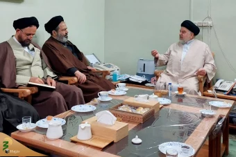 دیدار نماینده ولی فقیه در امور حج و زیارت با مراجع عظام تقلید 8