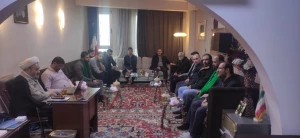 دیدار گروه تعزیه خوانی سیدالشهداء (ع) با مسئول دفتر نمایندگی بعثه در عراق