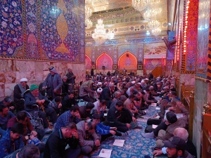  در اولین شب جمعه ماه رجب دعای کمیل زائران ایرانی در خیمه گاه حسینی برگزار شد