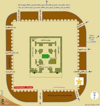 باب الشهداء در حرم امام حسین(ع) بازگشایی شد