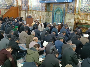 فرازهای دعای ندبه در خمیه گاه حسینی طنین انداز شد  
