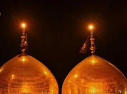 پرچم گنبدهای حرم کاظمین تعویض شد 2