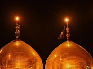 پرچم گنبدهای حرم کاظمین تعویض شد