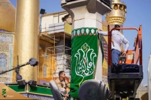 گل‌آرایی آستان مطهر علوی به مناسبت اعیاد شعبانیه+عکس 7