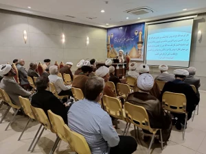 جلسه هماهنگی روحانیون و مداحان کاروان های عتبات در آستانه نیمه شعبان