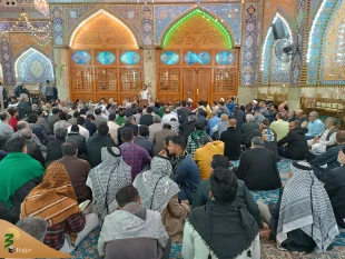 مراسم آکنده از معنویت احیاء شب نیمه شعبان در خیمه‌گاه حسینی 4