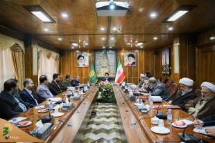 At the session of directors council of Supreme Leader Delegation Office
Reviewing Hajj programs and activities 
 2