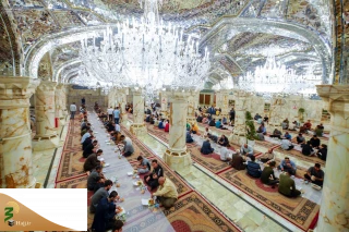 سفره‌های افطار در حرم امام علی (ع)