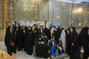 مراسم تحویل سال ۱۴۰۲ در حرم امام حسین علیه السلام 2