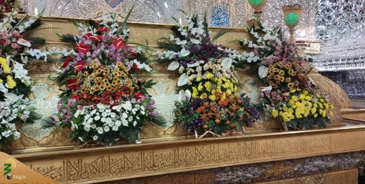 گل‌آرایی حرم حضرت سیدالشهدا(ع) و حضرت ابوالفضل(ع) به همت ستاد بازسازی عتبات عالیات اصفهان 2