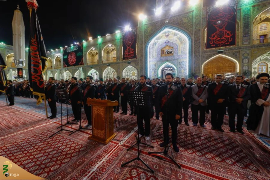 برافراشته شدن پرچم عزا در حرم امیرالمومنین علی علیه‌السلام 5