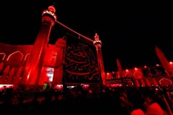 برافراشته شدن پرچم عزا در حرم امیرالمومنین علی علیه‌السلام 7