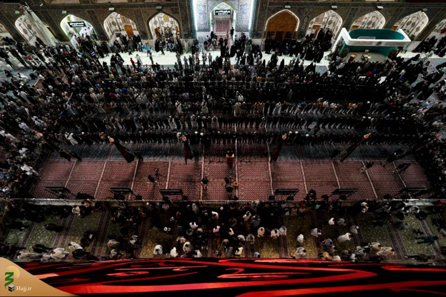 برافراشته شدن پرچم عزا در حرم امیرالمومنین علی علیه‌السلام 8