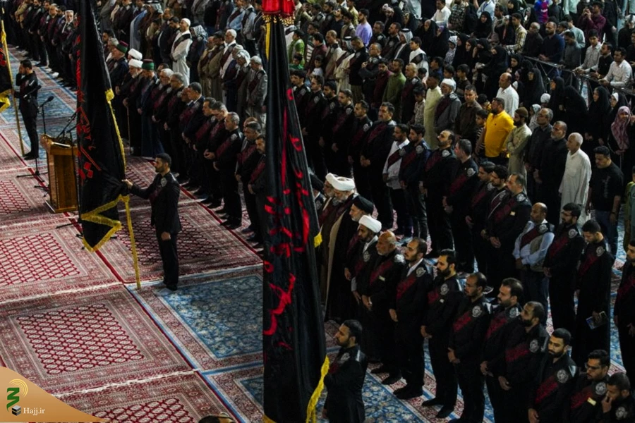 برافراشته شدن پرچم عزا در حرم امیرالمومنین علی علیه‌السلام 10