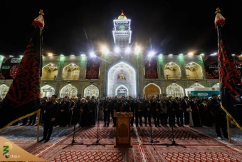 برافراشته شدن پرچم عزا در حرم امیرالمومنین علی علیه‌السلام 11