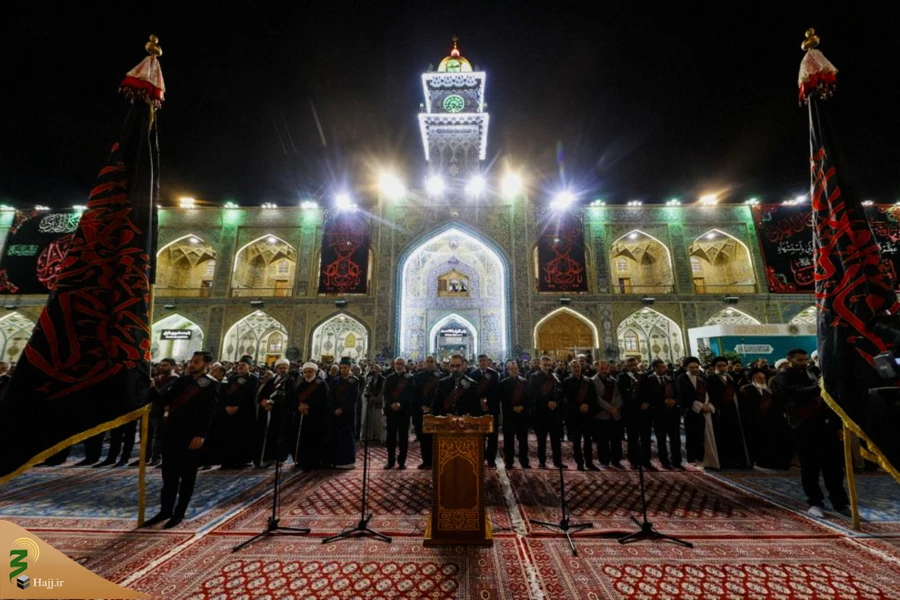 برافراشته شدن پرچم عزا در حرم امیرالمومنین علی علیه‌السلام 11