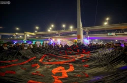 اهتزاز پرچم عزا در نجف اشرف 2