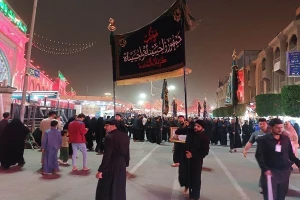 برپایی دسته‌های عزاداری به مناسبت شهادت امام علی(ع) در کربلا