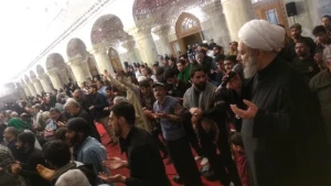 مراسم سومین شب قدر زائران ایرانی در نجف برگزار شد