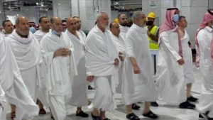 انجام مناسک عمره توسط رهبران حماس