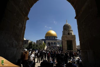 اقامه آخرین نماز جمعه ماه رمضان در مسجد الاقصی 6