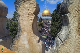 اقامه آخرین نماز جمعه ماه رمضان در مسجد الاقصی 14