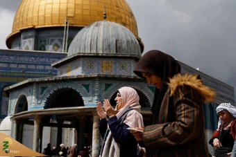 اقامه آخرین نماز جمعه ماه رمضان در مسجد الاقصی 7