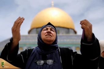 اقامه آخرین نماز جمعه ماه رمضان در مسجد الاقصی 17