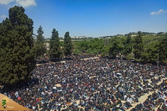 اقامه آخرین نماز جمعه ماه رمضان در مسجد الاقصی 18
