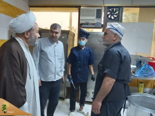 بازدید مسئول دفتر نمایندگی بعثه مقام معظم در عراق از آشپزخانه کاظمین 6