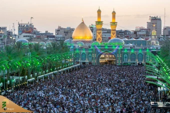 نماز عید فطر در بین الحرمین کربلا 2