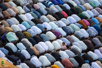 نماز عید فطر در بین الحرمین کربلا 7