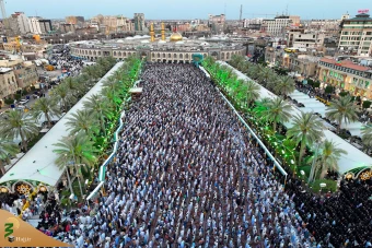 نماز عید فطر در بین الحرمین کربلا 22