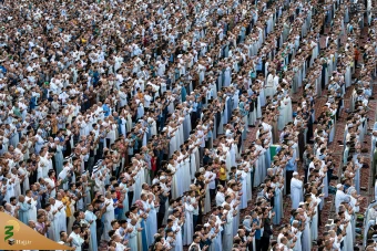 نماز عید فطر در بین الحرمین کربلا 13