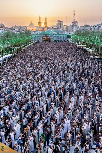نماز عید فطر در بین الحرمین کربلا 14