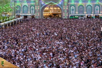 نماز عید فطر در بین الحرمین کربلا 15