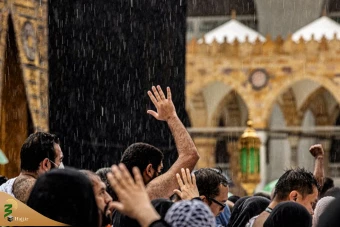 باران رحمت الهی در مسجدالحرام 4