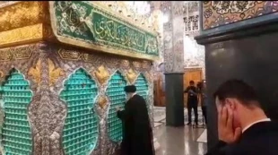 زیارت و نماز رئیس جمهوردر حرم حضرت زینب (س) 4
