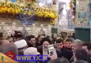 زیارت و نماز رئیس جمهوردر حرم حضرت زینب (س) 6