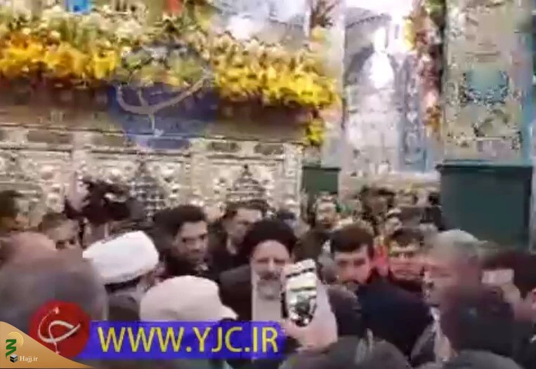 زیارت و نماز رئیس جمهوردر حرم حضرت زینب (س) 6