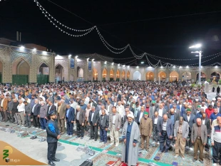 برگزاری اولین جلسه از سلسله همایش های اسرار حج  شب گذشته در حرم مطهری رضوی  9