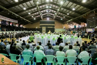 With the presence of Iranian pilgrims head 
Centralized educational conference of the Qom Hajj pilgrims 
 2