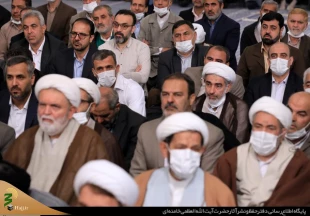دیدار کارگزاران حج با رهبر انقلاب /هدف حج اتحاد امت اسلامی در مقابل استکبار است 9